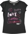 Levi's Romance Languages T-Shirt (Sizes 7 - 16) - black, 12 - 14