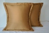 Sherry Kline China Art Red Shuntung Gold Luxury European Pillows (Set of 2)