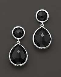 From the Silver collection, snowman earrings in sterling silver with black onyx stones. Designed by Ippolita.