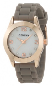 Geneva Moderate Women's AMZ1022 Multi-Strap Collection Mother-Of-Pearl Stone Detail Dial Watch