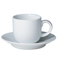 Denby White Coffee Saucer