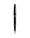 A fine pen that exudes classic sophistication and uncommon style from Montblanc, with gold-plated detail for an opulent touch.