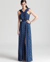 This Issa London maxi dress does elegance effortlessly with a slinky silhouette and vibrant print.