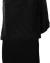 Jessica Simpson Women's One Shoulder Drape Black Dress 2 [Apparel]