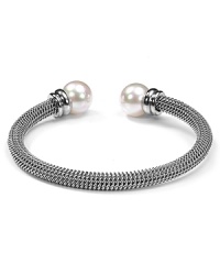 Majorica Monochrome Steel Bangle