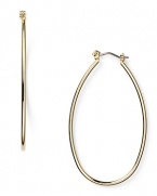 Ralph by Ralph Lauren updates the all-essential hoop with an oblong silhouette for contemporary chic.