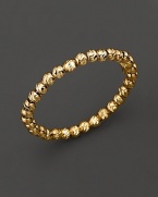 Gleaming 14K yellow gold, lovely alone or perfect for stacking.