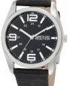 Kenneth Cole REACTION Men's RK5106 HOLIDAY-Box Set Analog Black Strap Extra Brown Strap Watch