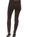 Women's J Brand Mid-Rise Skinny Leg Jean in Houndstooth Mahogany Size 24