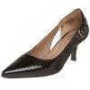 Circa Joan & David Women's Callalily Pump,Black/Black,9.5 M US