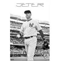 (22x34) New York Yankees Derek Jeter in Stadium Sports Poster Print