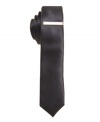 Take a shine to this sleek sateen skinny tie from Alfani RED.