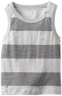 LRG - Kids Boys 2-7 Toddler Striped Tank Top, Ash Heather, 2T