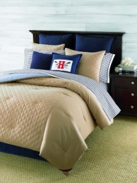 Tommy Hilfiger Prep Duvet Cover, King, Khaki