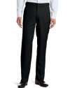 Haggar Men's Flex Gab Plain Front Expandable Waistband Straight Fit Dress Pant