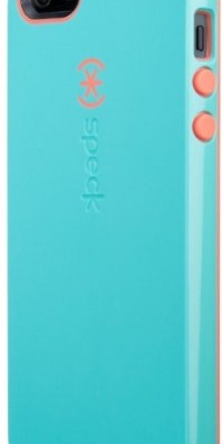 Speck Products CandyShell Glossy Case for iPhone 5 - Retail Packaging - Pool Blue/Wild Salmon Pink