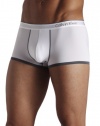 ck one Men's Micro Low Rise Trunk, White, Medium