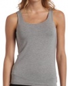 Calvin Klein Women's Essentials Sleep Tank W/Shelf,Heather Grey,Medium