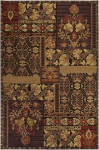 5'2 x 7'6 Rectangular Surya Area Rug BSL7141-5276 Auburn/Chocolate Color Machine Made in Turkey Basilica Collection