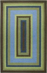 Rizzy Home RK1266 RizKidz 3-Feet by 3-Feet Round Area Rug, Blue