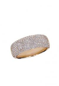 Effy Jewlery Pave Classica Rose Gold Diamond Ring, .99 TCW Ring size 7