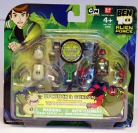 Ben 10 Alien Creation Chamber Mini Figure 2Pack Upchuck and Gorvan