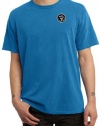 Mens Yoga T-shirt Aum Patch Sanskrit Pocket Print Pigment Dyed Shirt