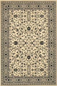 Karastan Sierra Mar Kismet - Ivory/Black 5'6 X 8'3