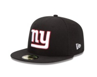 NFL New York Giants Black and Team Color 59Fifty Fitted Cap