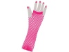 80's Neon Pink Long Fishnet Adult Gloves