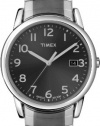 Timex Men's T2N949 Elevated Classics Dress Gray Dial Gun Metal Stainless Steel Expansion Band Watch