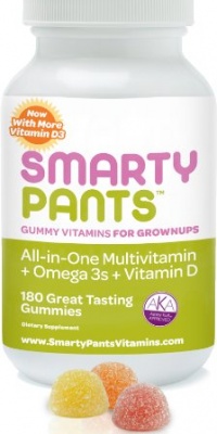 SmartyPants Adult Gummy Multivitamins Plus Omega 3's Plus Vitamin D 180 Gummies (30 Day Supply)