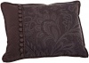 Charisma Marquette 12-Inch by 16-Inch Breakfast Pillow, Caviar