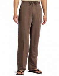 Cubavera Men's Yarn Dye Herringbone Texture Drawstring Pant