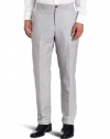 Perry Ellis Men's Slim Fit Linen Cotton Micro Stripe Pant