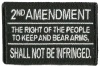 2nd Amendment Tactical Patch - Black