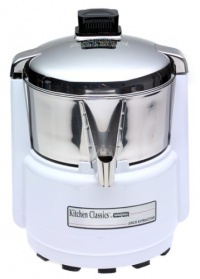 Waring PJE401 Juice Extractor, Quite White and Stainless Steel