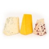 Great Britain's cheeses are a cornucopia of flavors, and Affinage Cheese brings you a superb selection: Blue Stilton, Gloucester Clothbound Cheddar and Wensleydale with Oceanspray cranberries. Most pair delightfully with jams and chutneys for the perfect dessert tray.