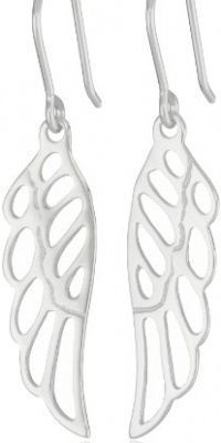 Sterling Silver Angel Wing Drop Earrings