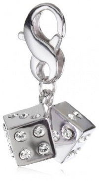 Carolee LUX Sterling Charms Sterling Silver Lucky Dice Charm