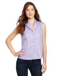 Jones New York Women's Sleeveless Easy Care Shirt, New Lavender, 8