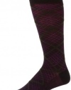 HUGO BOSS Men's Criss Cross Argyle Dress Mid Calf Sock