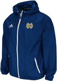 Notre Dame Fighting Irish NCAA Mens Adizero Lightweight Winbreaker, Navy