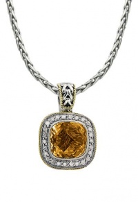 Effy Jewlery Balissima Citrine and Diamond Pendant, 6.6 TCW