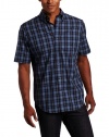 Nautica Men's Short Sleeve Saturated Tartan Plaid Shirt