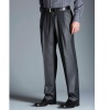 Haggar Men's Big-Tall Cool 18 Gabardine Heather Pleat Front Pant