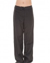 Armani Collezioni Grey Virgin Wool Pants Trousers, 8, Grey