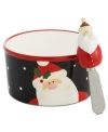 Smallest details set the mood for holiday cheer. Oneida Santa dip server and matching spreader from the Christmas Cut-Outs collection serves up festive mood for all to enjoy.