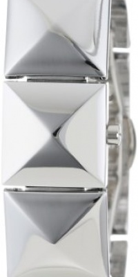 Vince Camuto Women's VC/5059SVSV Silver-Tone  Pyramid Bracelet Covered Watch