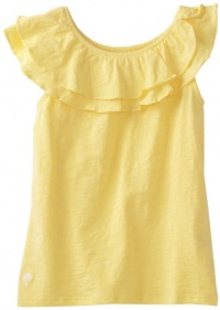 Lilly Pulitzer Girls 2-6X Mini Wynne Knit Top, Starfruit Yellow, X-Small